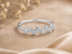 Scattered Bezel Lab-Grown Diamond Ring in solid gold, view 2