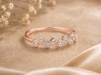 Scattered Bezel Lab-Grown Diamond Ring in solid gold, view 3