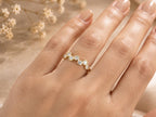 Scattered Bezel Lab-Grown Diamond Ring in solid gold, view 8