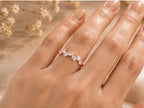 Scattered Bezel Lab-Grown Diamond Ring in solid gold, view 10