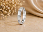Three Stone Lab-Grown Diamond Band – 2.8mm in solid gold, view 6
