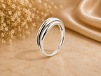 Ripple Wave Statement Ring – 10.6mm in solid gold, view 4
