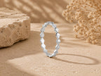 Faceted Zigzag Stacking Band – 2.5mm in solid gold, view 5
