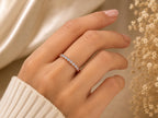 Lab-Grown Diamond Half Eternity Band – 2.3mm in solid gold, view 8