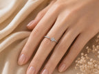Pavé Lab-Grown Diamond Star Ring – 7mm in solid gold, view 9