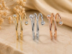 Lab-Grown Diamond Spiral Coil Ring – 9.8mm in solid gold, view 6