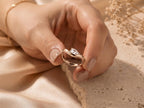 Wave Pear Lab-Grown Diamond Ring – 3.4mm in solid gold, view 10