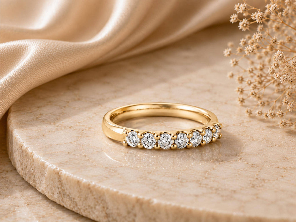Lab-Grown Diamond Half Eternity Ring – 2.5mm in solid gold