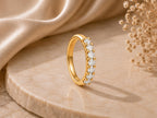 Lab-Grown Diamond Half Eternity Ring – 2.5mm in solid gold, view 5