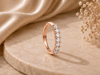 Lab-Grown Diamond Half Eternity Ring – 2.5mm in solid gold, view 6