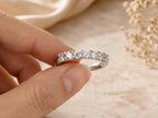 Lab-Grown Diamond Half Eternity Ring – 2.5mm in solid gold, view 8