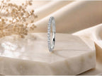 Dainty Lab-Grown Diamond Eternity Band – 1.1mm in solid gold, view 5
