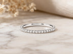 Slim Lab-Grown Diamond Eternity Band – 1.5mm in solid gold, view 3