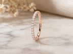 Slim Lab-Grown Diamond Eternity Band – 1.5mm in solid gold, view 5
