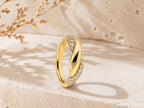 Pavé Lab-Grown Sapphire Knot Ring – 6.5mm in solid gold, view 6