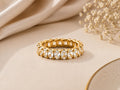 Oval Lab-Grown Diamond Eternity Ring – 2.5mm in solid gold