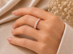 Oval Lab-Grown Diamond Eternity Ring – 2.5mm in solid gold, view 10