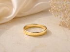 Bold Stacker Ring – 3mm Minimalist Band in solid gold
