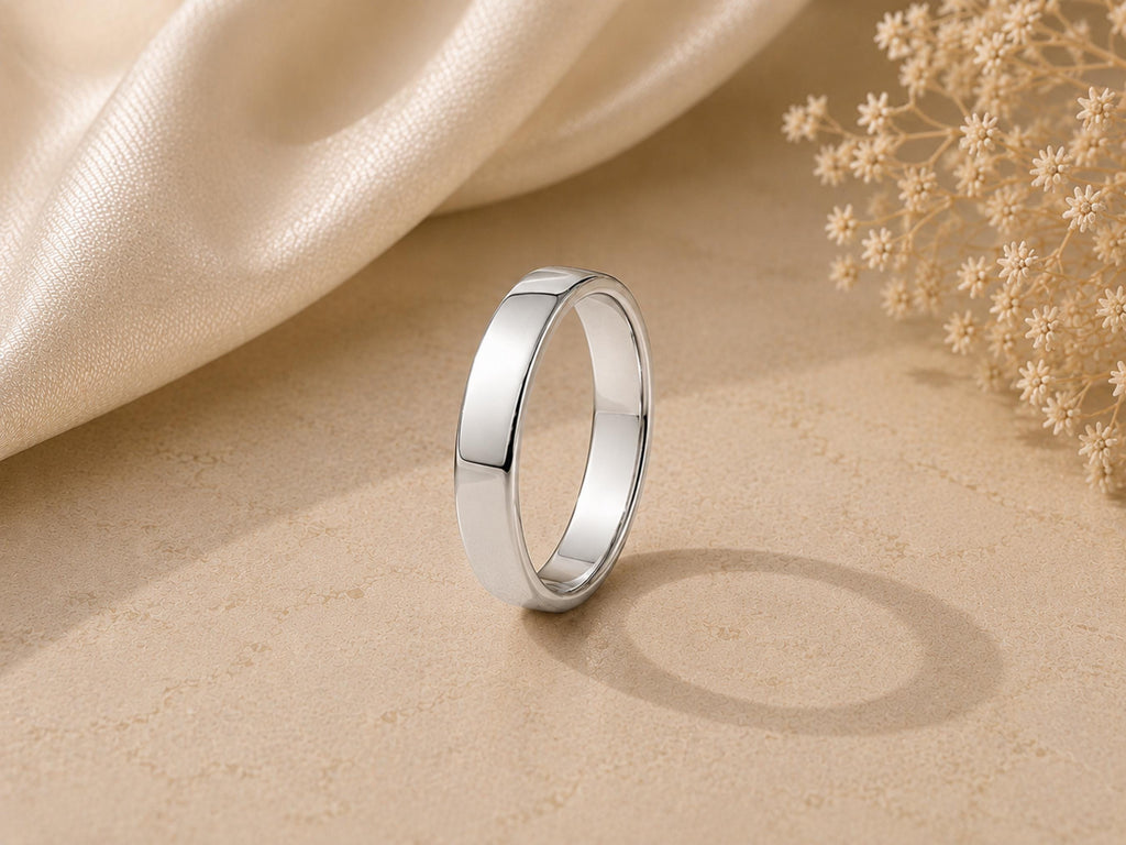 Bold Stacker Ring – 3mm Minimalist Band in solid gold, view 6