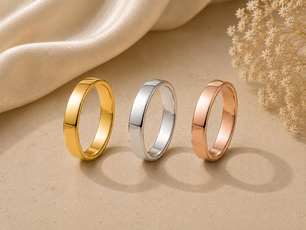 Bold Stacker Ring – 3mm Minimalist Band in solid gold, view 7