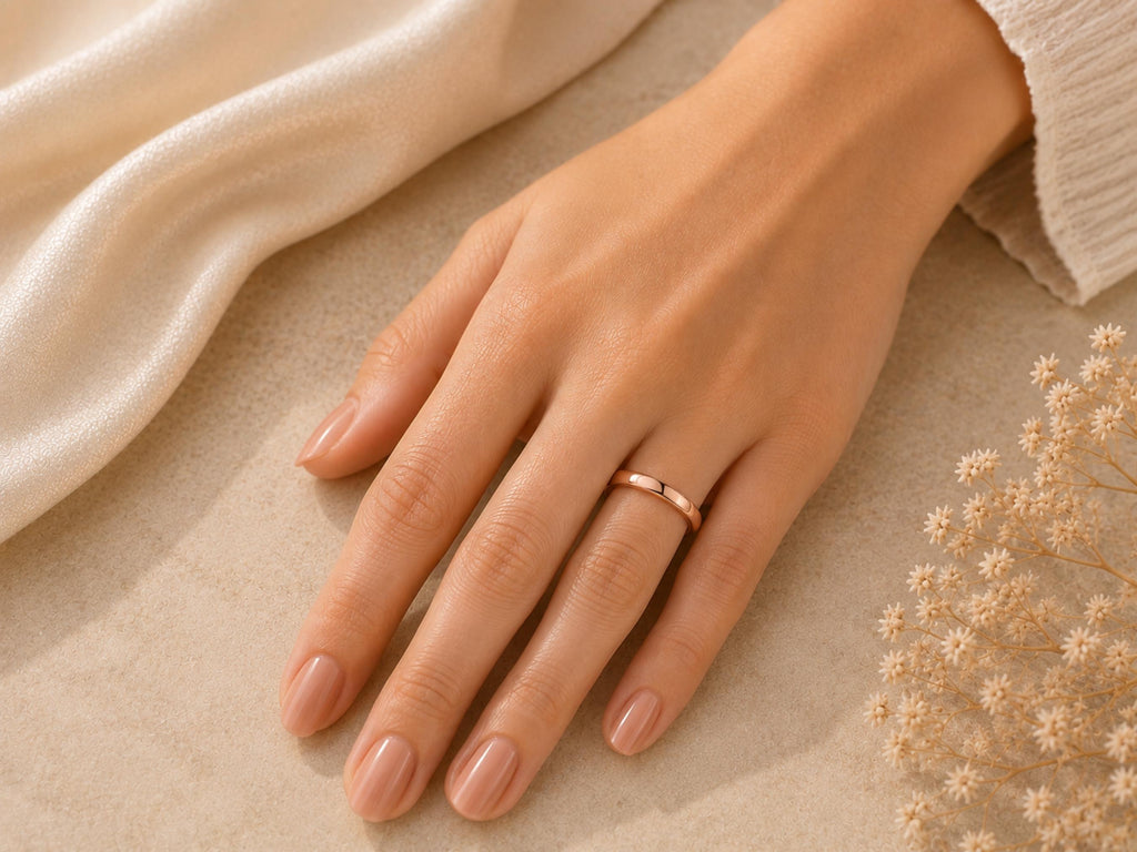 Bold Stacker Ring – 3mm Minimalist Band in solid gold, view 8
