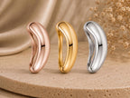 Organic Chunky Dome Ring – 5.8mm in solid gold, view 7