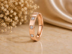 Three Stone Lab-Grown Diamond Band – 2.8mm in solid gold, view 5