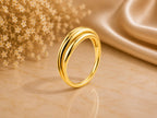 Ripple Wave Statement Ring – 10.6mm in solid gold, view 5