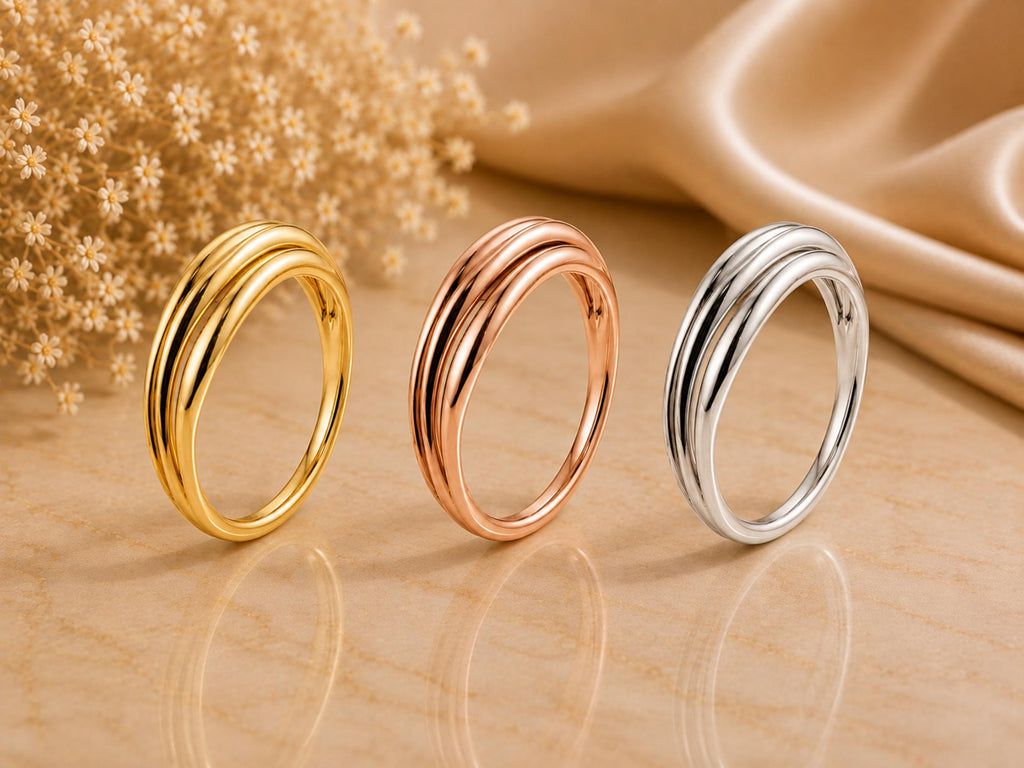 Ripple Wave Statement Ring – 10.6mm in solid gold, view 7