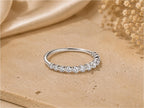 Lab-Grown Diamond Half Eternity Band – 2.3mm in solid gold, view 2