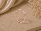 Lab-Grown Diamond Half Eternity Band – 2.3mm in solid gold, view 5