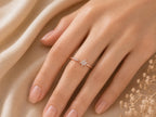 Pavé Lab-Grown Diamond Star Ring – 7mm in solid gold, view 10