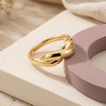 Twisted Knot Ring – 6.3mm in solid gold
