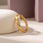 Twisted Knot Ring – 6.3mm in solid gold, view 5