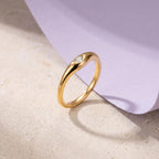 Curved Marquise Lab-Grown Diamond Nesting Band – 3.8mm in solid gold, view 2