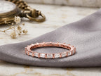 Baguette Lab-Grown Diamond Eternity Ring – 1.95mm in solid gold, view 3