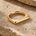 Bold Bar Ring – 3mm in solid gold