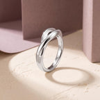 Twisted Knot Ring – 6.3mm in solid gold, view 8