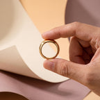 Chunky Gold Dome Ring – 11mm in solid gold, view 4