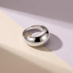 Chunky Gold Dome Ring – 11mm in solid gold, view 7