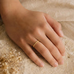 Gold Disc Stacking Band – 2.3mm in solid gold, view 9