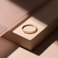 Baguette Lab-Grown Diamond Half Eternity Ring – 1.45mm in solid gold