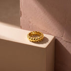 Chunky Bubble Ring – 6.2mm in solid gold
