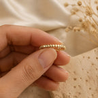 Gold Disc Stacking Band – 2.3mm in solid gold, view 5