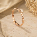 Gold Disc Stacking Band – 2.3mm in solid gold, view 8