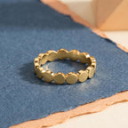 Bold Gold Disc Band – 3.6mm in solid gold, view 2