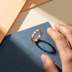 Bold Gold Disc Band – 3.6mm in solid gold, view 10