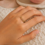 Curb Chain Ring – 4.45mm in solid gold, view 3