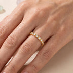 Bezel Lab-Grown Diamond Eternity Band – 2.2mm in solid gold, view 7