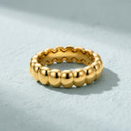 Chunky Bubble Ring – 6.2mm in solid gold, view 4